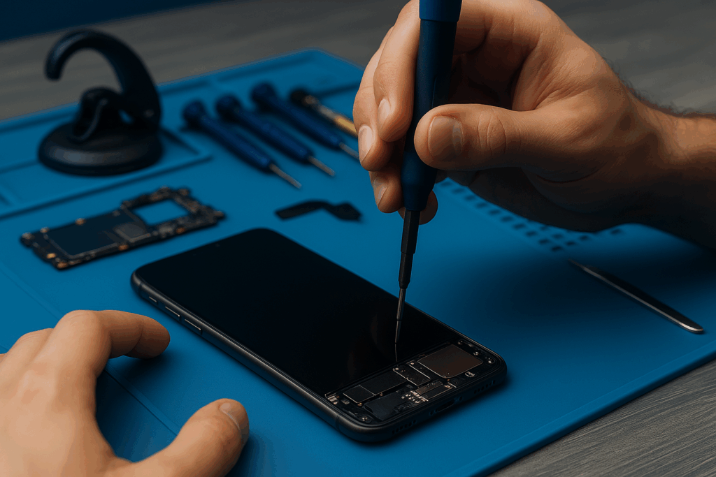 Troca de tela de iPhone, Samsung, Motorola, Xiaomi Substituição de baterias com desempenho baixo Solução para celular lento ou travando Reparo de celular com garantia e atendimento confiável Atendimento rápido para tela trincada, touch que não funciona, celular sem som ou sem imagem